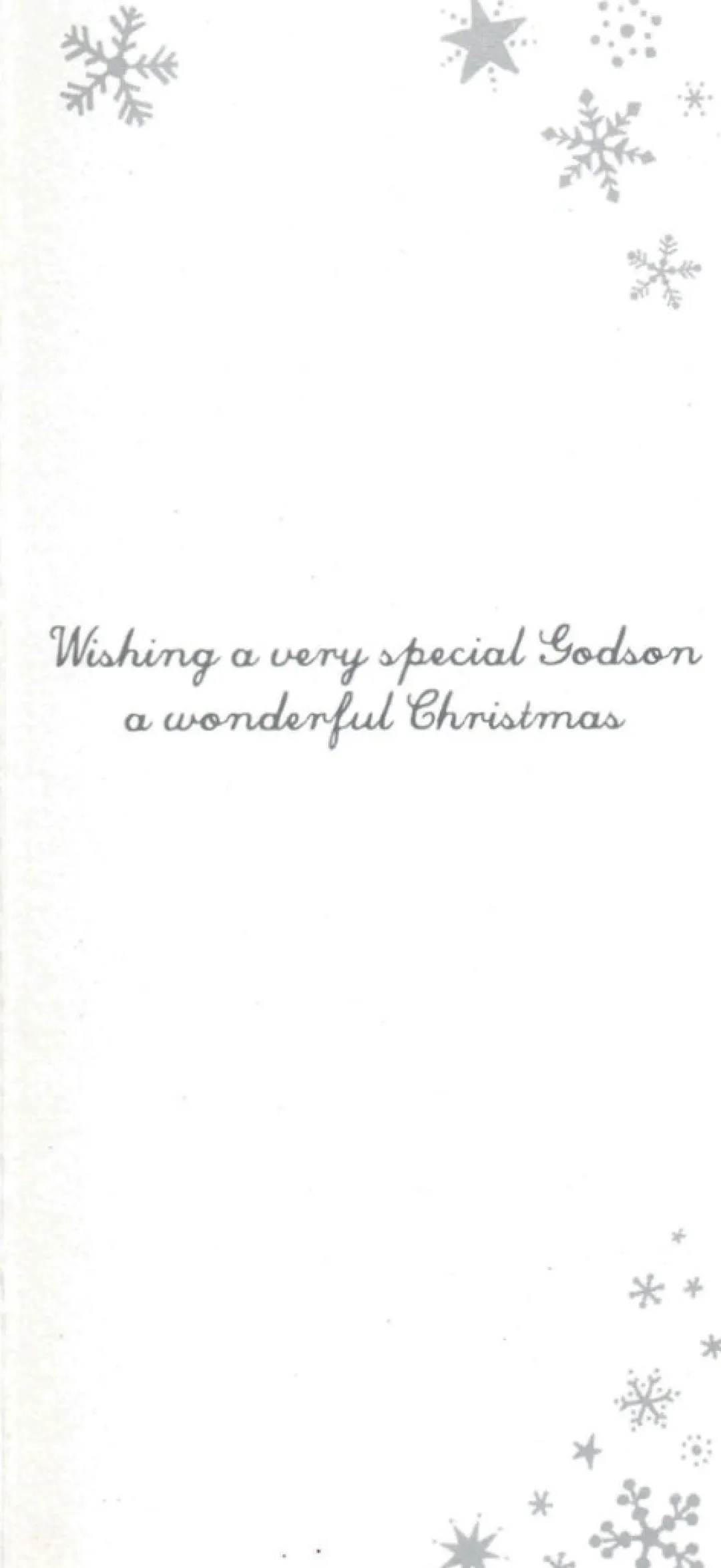 The Christmas Shop Godson Christmas Card| Cards For Relatives|Single Cards