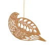The Christmas Shop Gold Partridge| Wood|Gold Theme