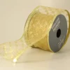 The Christmas Shop Gold Sheer Ribbon| Ribbon|Gold Theme