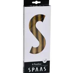 The Christmas Shop Gold Taper Candles| Candles