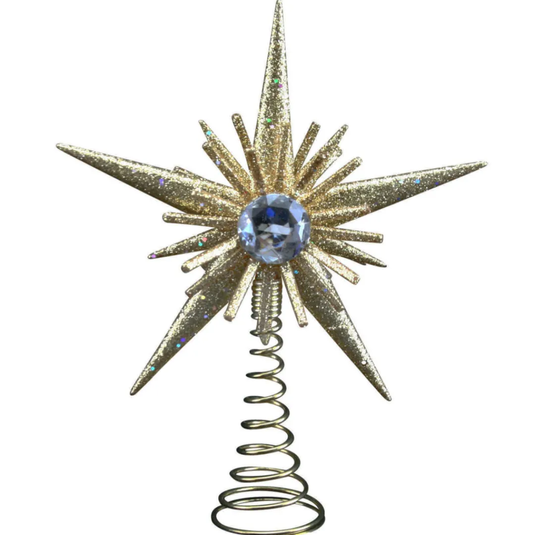 The Christmas Shop Gold Treetop Star| Treetop Stars|Gold Theme