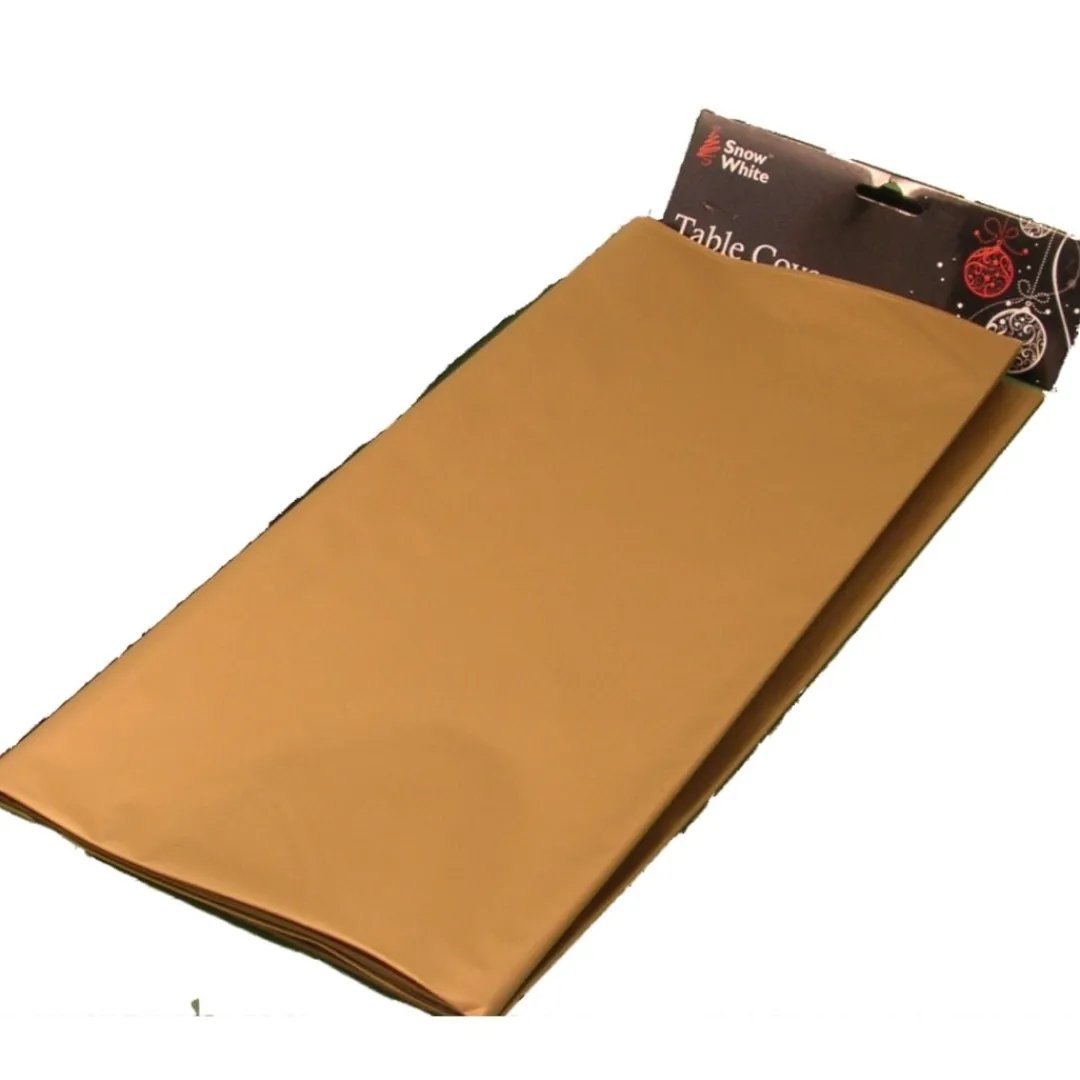 The Christmas Shop Gold Vinyl Tablecloth| Tablecloths
