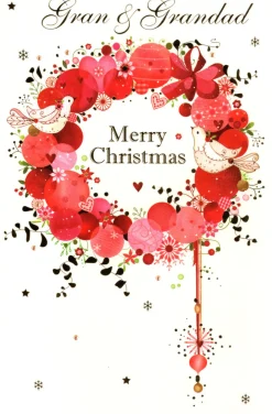 The Christmas Shop Gran And Grandad Christmas Card| Cards For Relatives