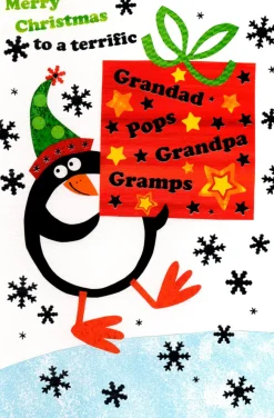 The Christmas Shop Grandad Christmas Card| Cards For Relatives
