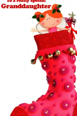 The Christmas Shop Granddaughter Christmas Card| Cards For Relatives