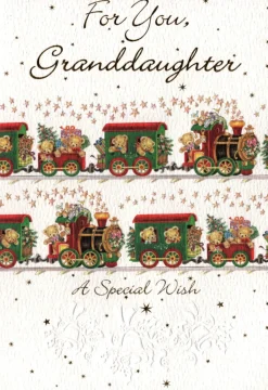 The Christmas Shop Granddaughter Christmas Card| Cards For Relatives