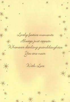 The Christmas Shop Granddaughter Christmas Card| Cards For Relatives