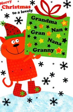 The Christmas Shop Grandma Christmas Card| Cards For Relatives