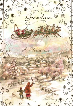 The Christmas Shop Grandma Christmas Card| Cards For Relatives