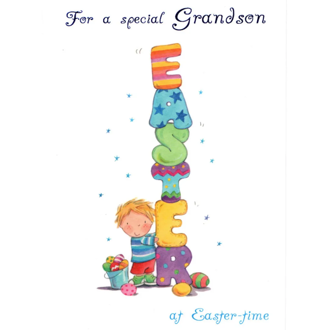 The Christmas Shop Grandson Easter Card| Easter Etc.|Cards For Relatives