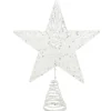 The Christmas Shop Iridescent White Treetop Star| Treetop Stars|Silver & White Theme