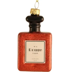 The Christmas Shop Lady In Red Set| Glass|Red Theme