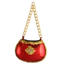 The Christmas Shop Lady In Red Set| Glass|Red Theme