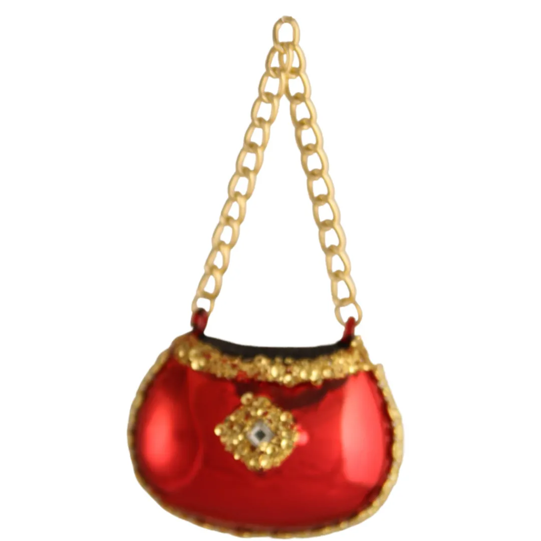 The Christmas Shop Lady In Red Set| Glass|Red Theme