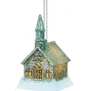 The Christmas Shop Light-up Chapel| Battery Operated Lights|Silver & White Theme