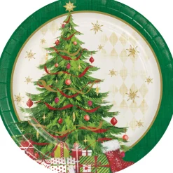 The Christmas Shop Luncheon Plate| Paper Decorations|Tableware