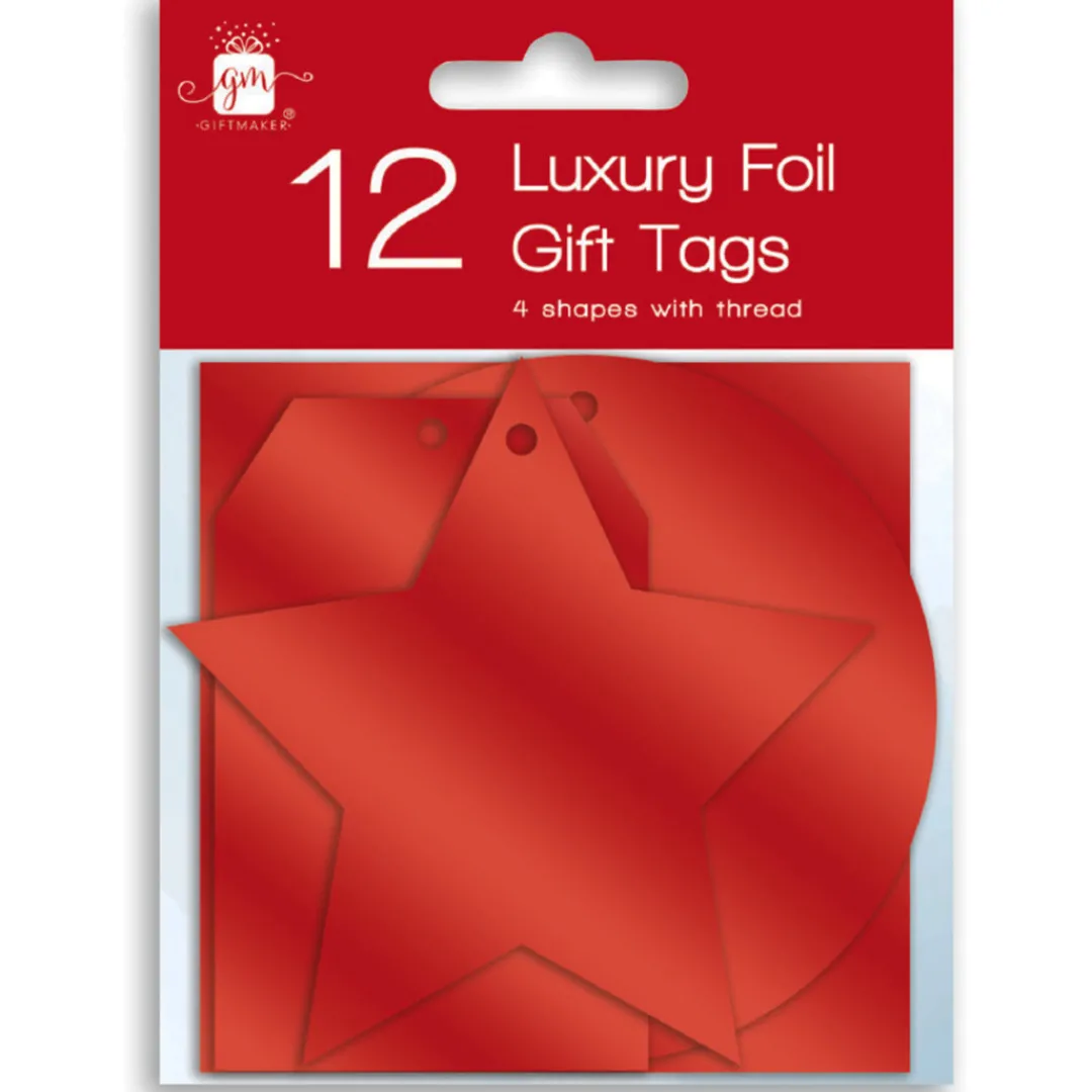 The Christmas Shop Luxury Foil Gift Tags| Tags & Labels
