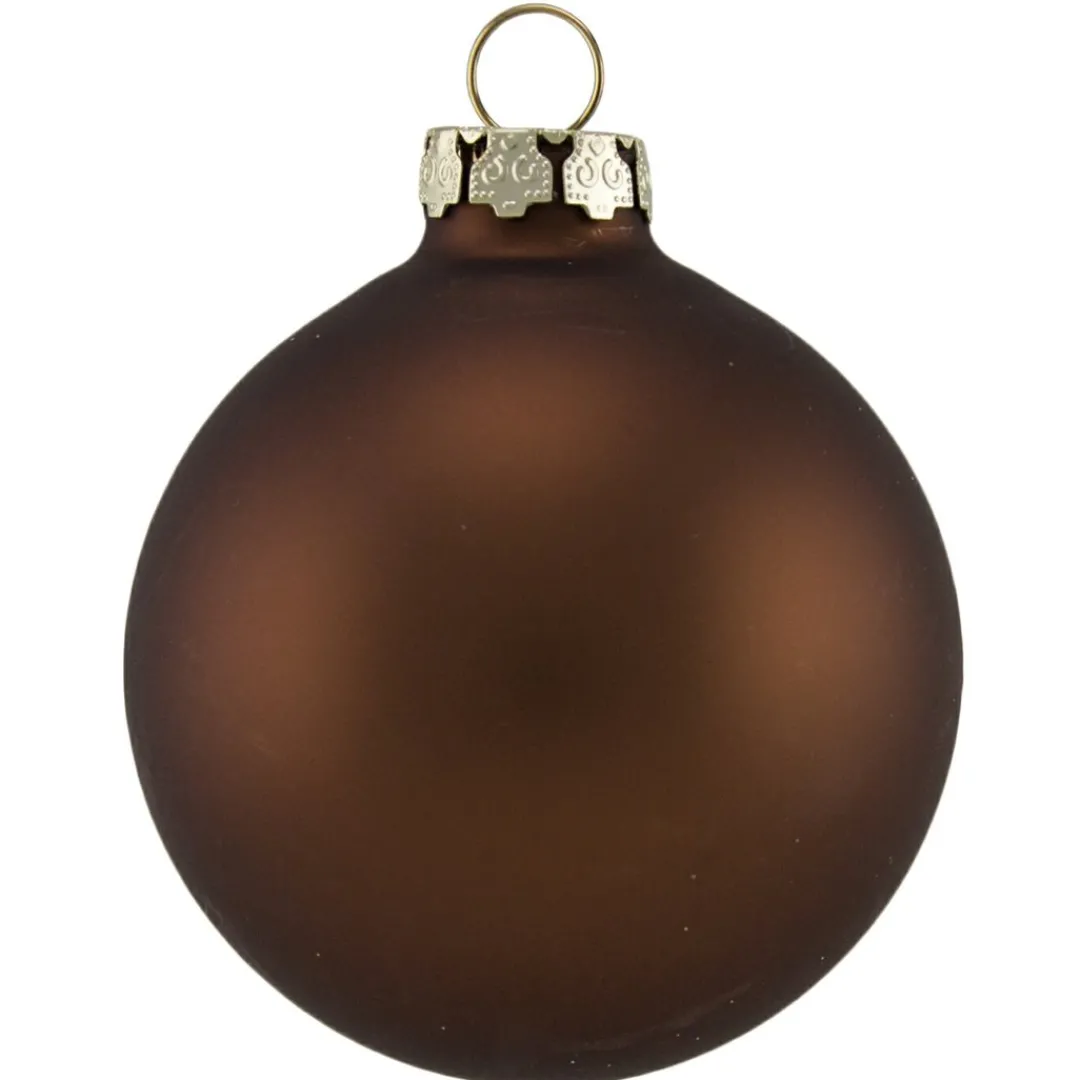 The Christmas Shop Matt Brown Baubles| Other Colours|Glass