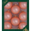 The Christmas Shop Matt Pink Glass Baubles| Glass