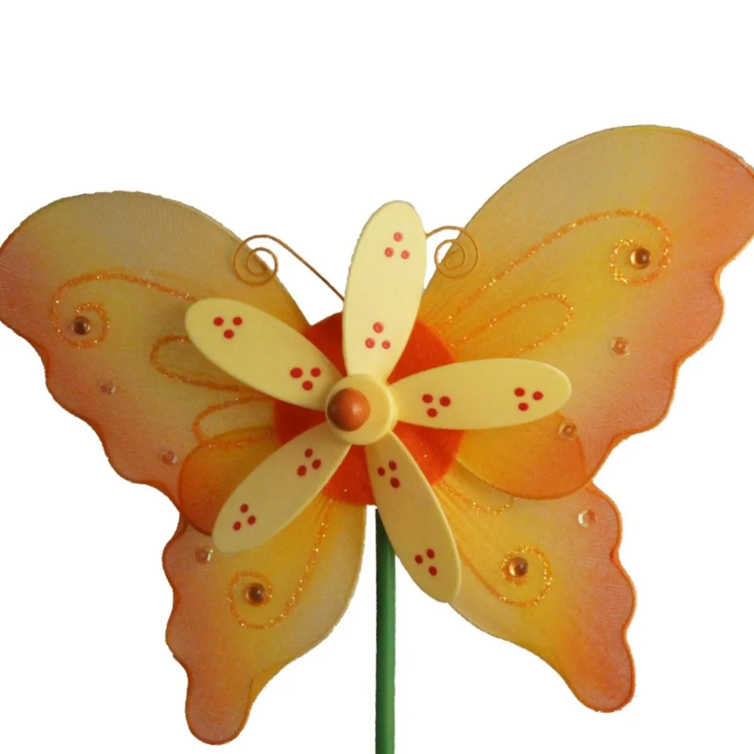 The Christmas Shop Orange Butterfly Pick| Easter Etc.
