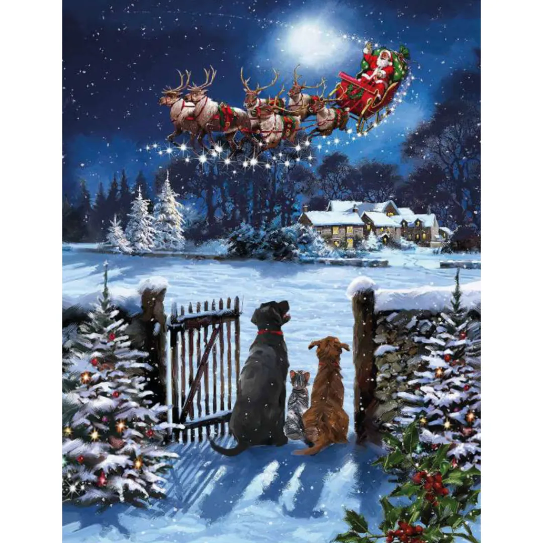 The Christmas Shop Pack Of 8 Christmas Cards| Packs Of Cards