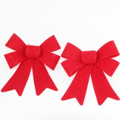 The Christmas Shop Pack Of 2 Red Bows| Bows|Red Theme