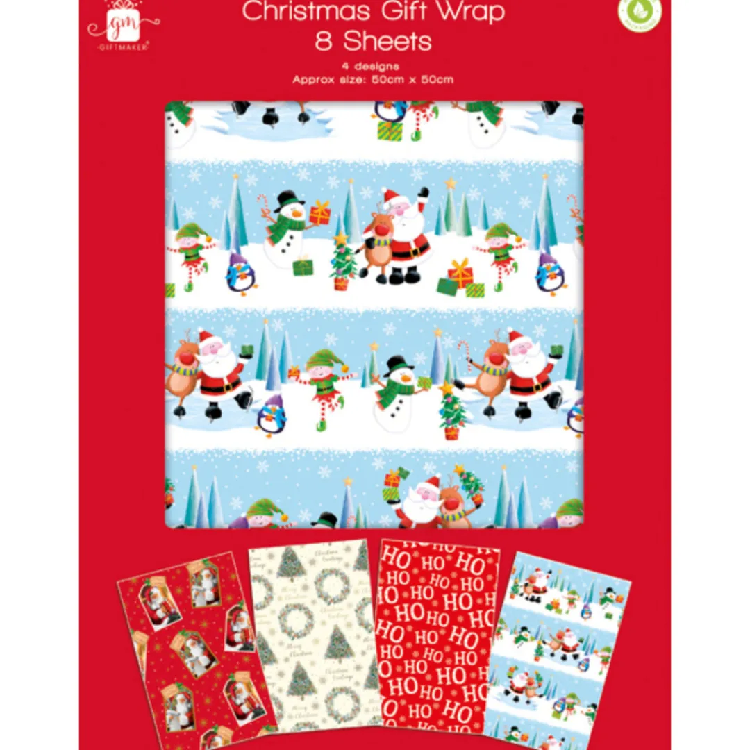 The Christmas Shop Pack Of Flat Wrap| Wrap