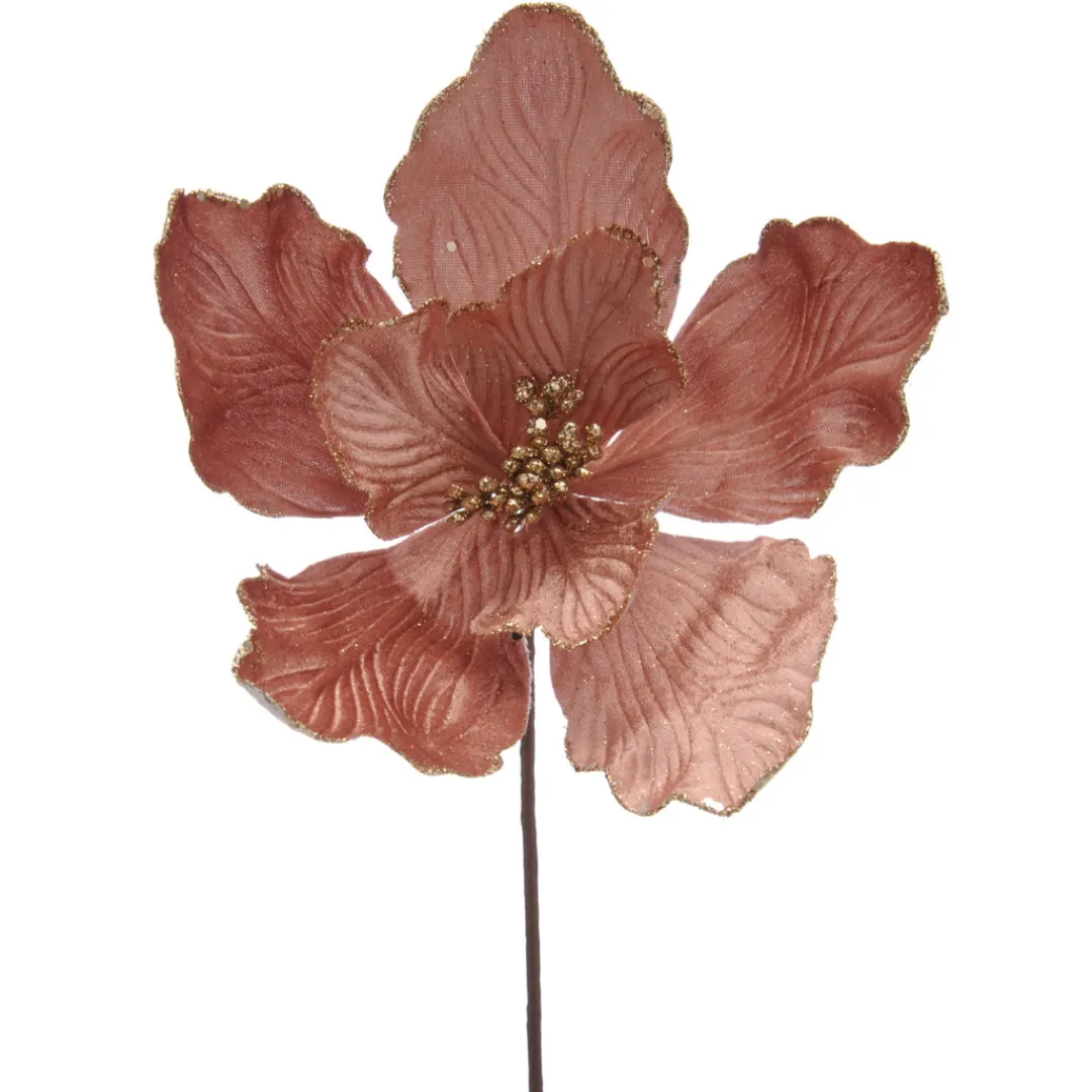 The Christmas Shop Pink Magnolia Stem| Picks & Berries|London