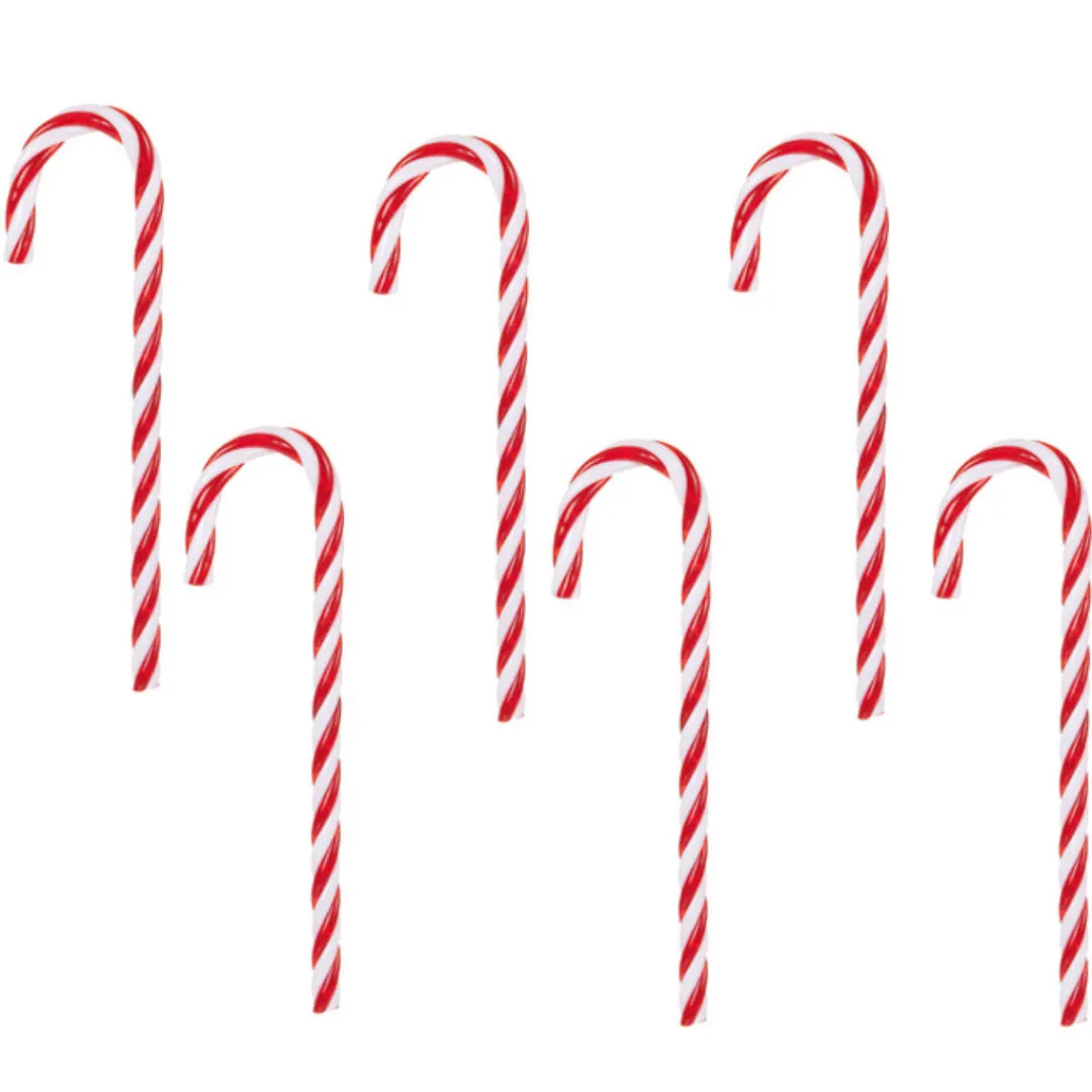 The Christmas Shop Plastic Candy Canes| Other Colours|Red Theme