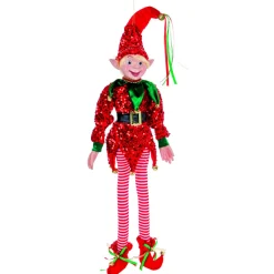 The Christmas Shop Poseable Elf| Characters|Red Theme