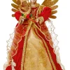 The Christmas Shop Red & Gold Treetop Angel| Treetop Angels|Red Theme