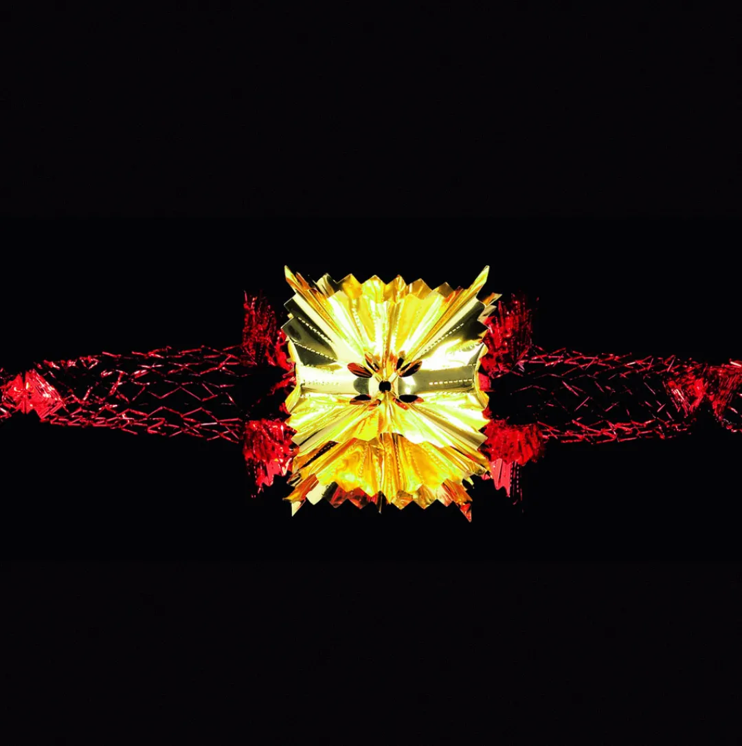 The Christmas Shop Red And Gold Foil Garland| Foil Decorations