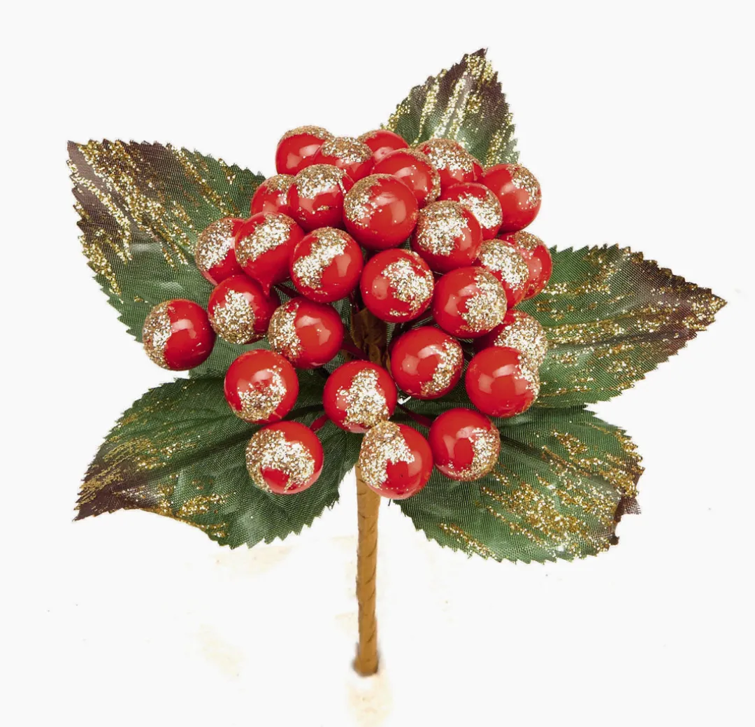 The Christmas Shop Red Berry Bunch| Red Theme|Picks & Berries