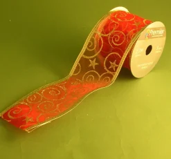 The Christmas Shop Red Ribbon| Ribbon|Red Theme