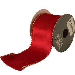 The Christmas Shop Red Velvet Ribbon| Ribbon|Red Theme