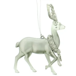 The Christmas Shop Reindeer With Wreath (front)| Other Colours|Silver & White Theme