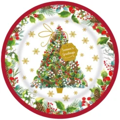The Christmas Shop Round Melamine Plate| Tableware