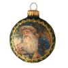 The Christmas Shop Santa Bauble| Glass|Glass