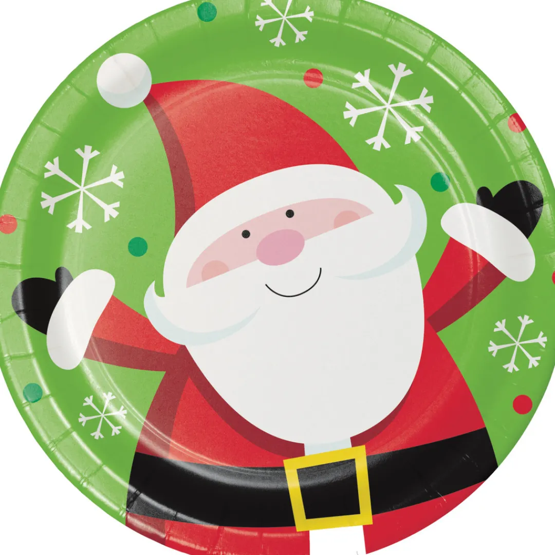 The Christmas Shop Santa Luncheon Plate| Paper Decorations|Tableware