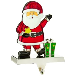 The Christmas Shop Santa Stocking Hanger| Stockings|Christmas Figures