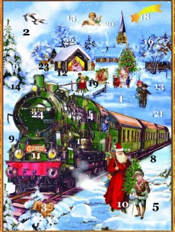 The Christmas Shop Santa Train Advent Calendar| Advent Calendars - Card, Fabric And Wood