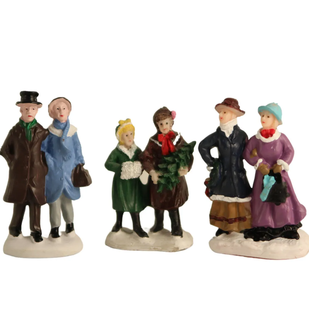 The Christmas Shop Set Of 3 Couples| Lighted Houses|Christmas Figures