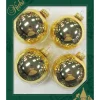 The Christmas Shop Shiny Gold Baubles| Gold Theme|Glass