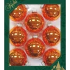 The Christmas Shop Shiny Orange Baubles| Other Colours|Glass