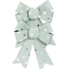 The Christmas Shop Silver Glitter Bows| Silver & White Theme