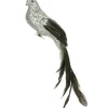 The Christmas Shop Silver Long Tail Bird| Characters|Silver & White Theme
