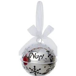 The Christmas Shop Silver Metal Ball| Silver & White Theme