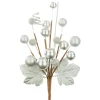 The Christmas Shop Silver Mixed Berry Pick| Picks & Berries|Silver & White Theme