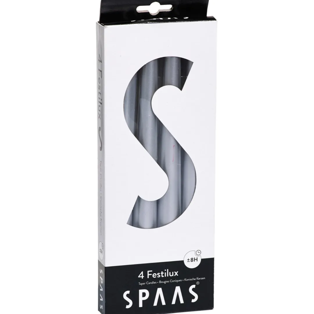 The Christmas Shop Silver Taper Candles| Candles