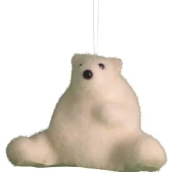 The Christmas Shop Sitting Polar Bear| Characters|Silver & White Theme